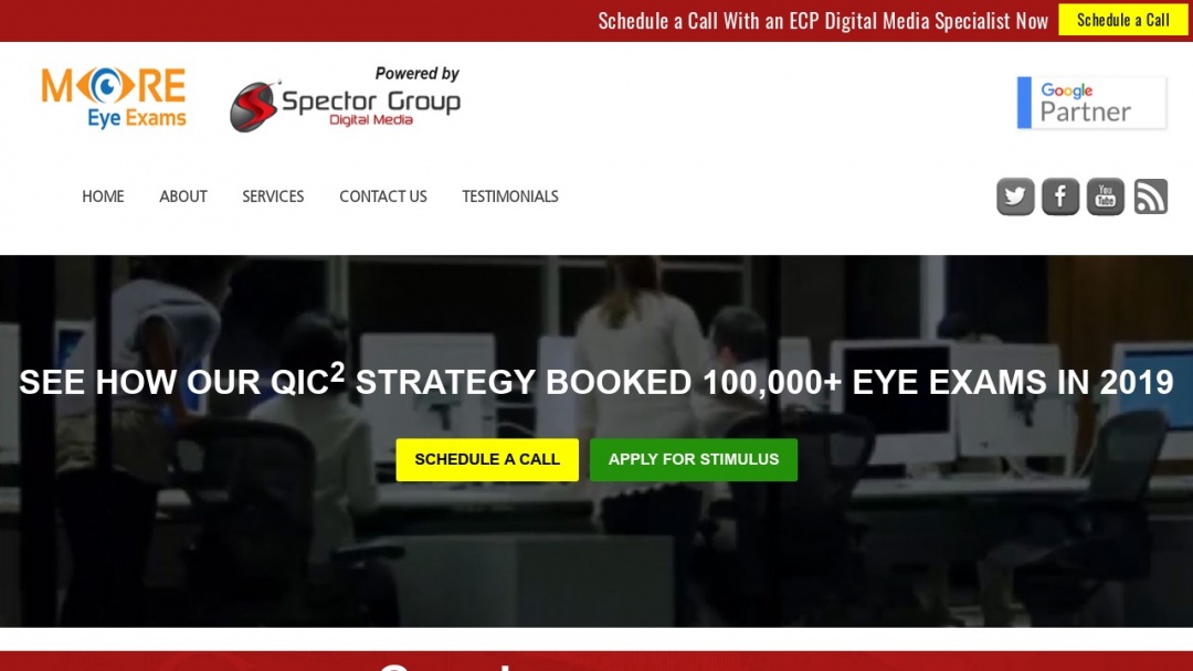 Screenshot of Spector Group Digital Marketing Agency's Website