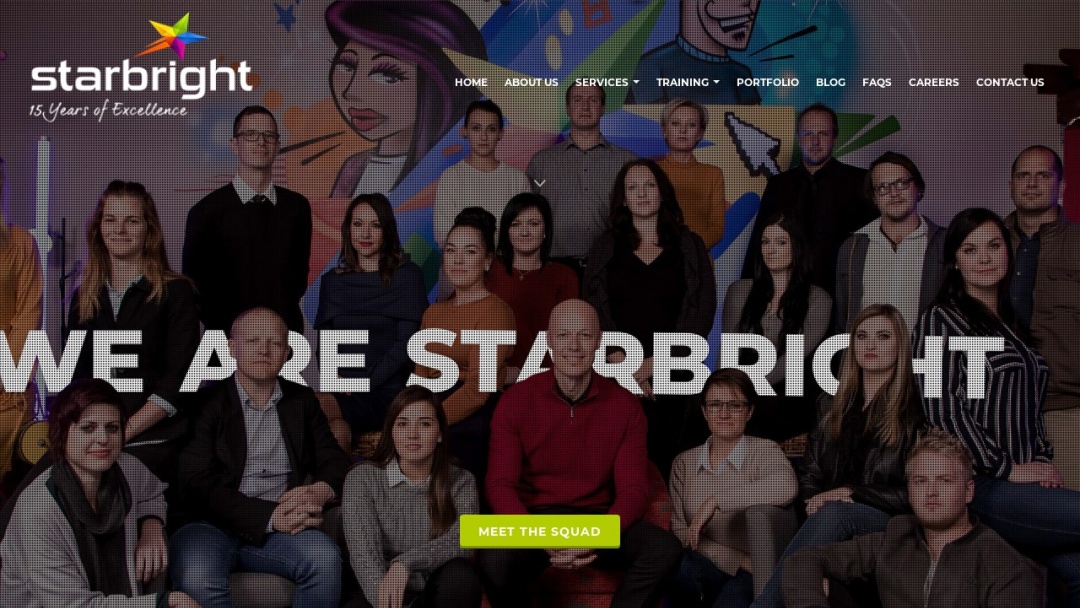 Screenshot of Starbright Solutions's Website