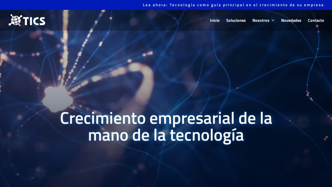 Screenshot of Tecnologias en Infraestructuras, Comunicaciones, Servicios de IT y Outsourcing TICS S.A.S's Website
