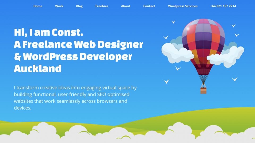 Screenshot of The Digital Ambassador's Website