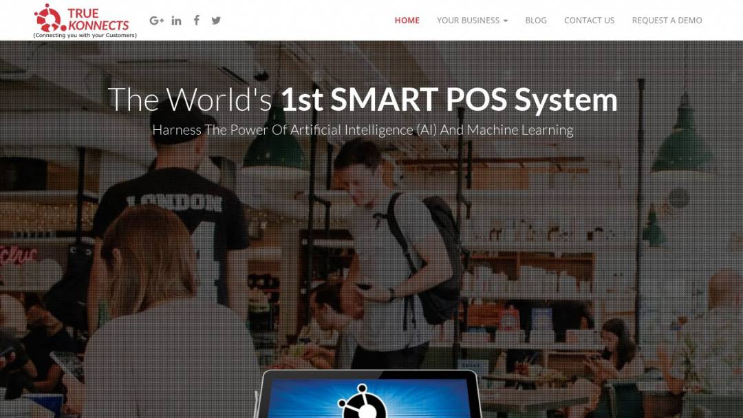 Screenshot of TrueKonnects's Website