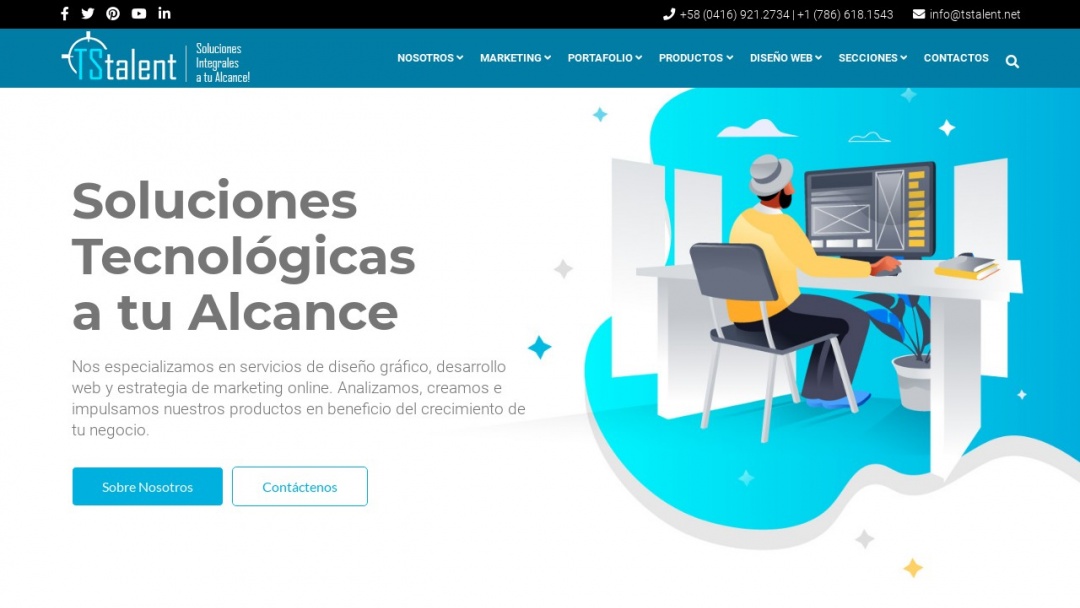 Screenshot of TS Talent Soluciones's Website