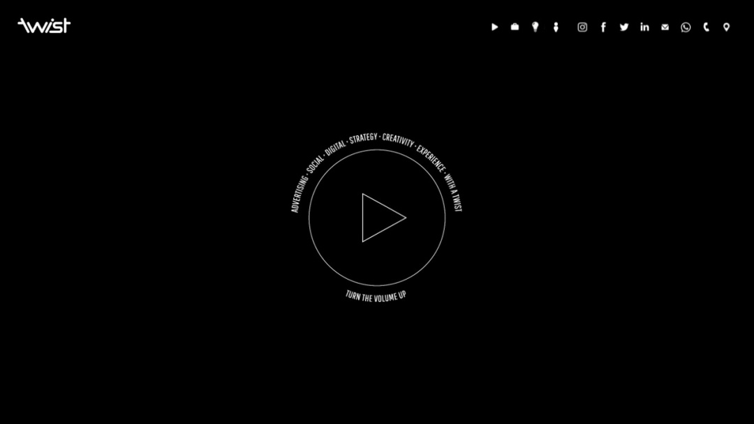 Screenshot of Twist Agência Digital's Website