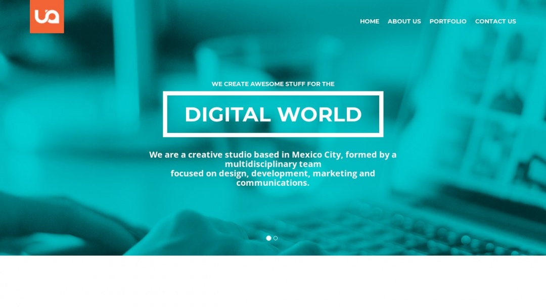 Screenshot of Uakami Studio's Website