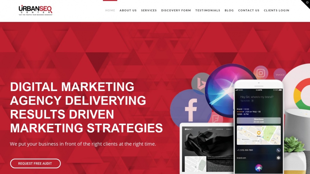 Screenshot of Urban SEO Center LLC's Website