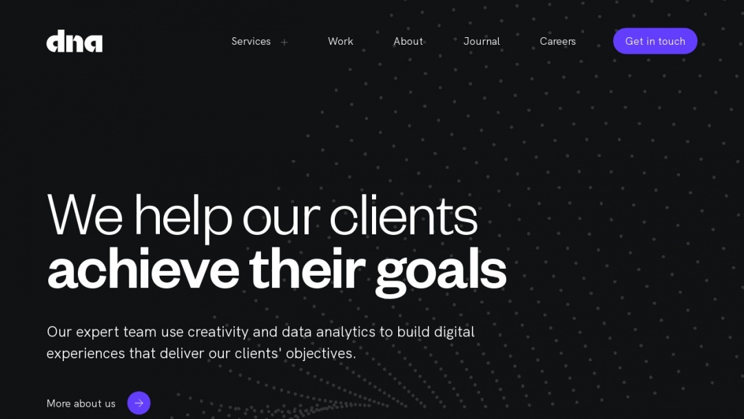 Screenshot of webdna's Website