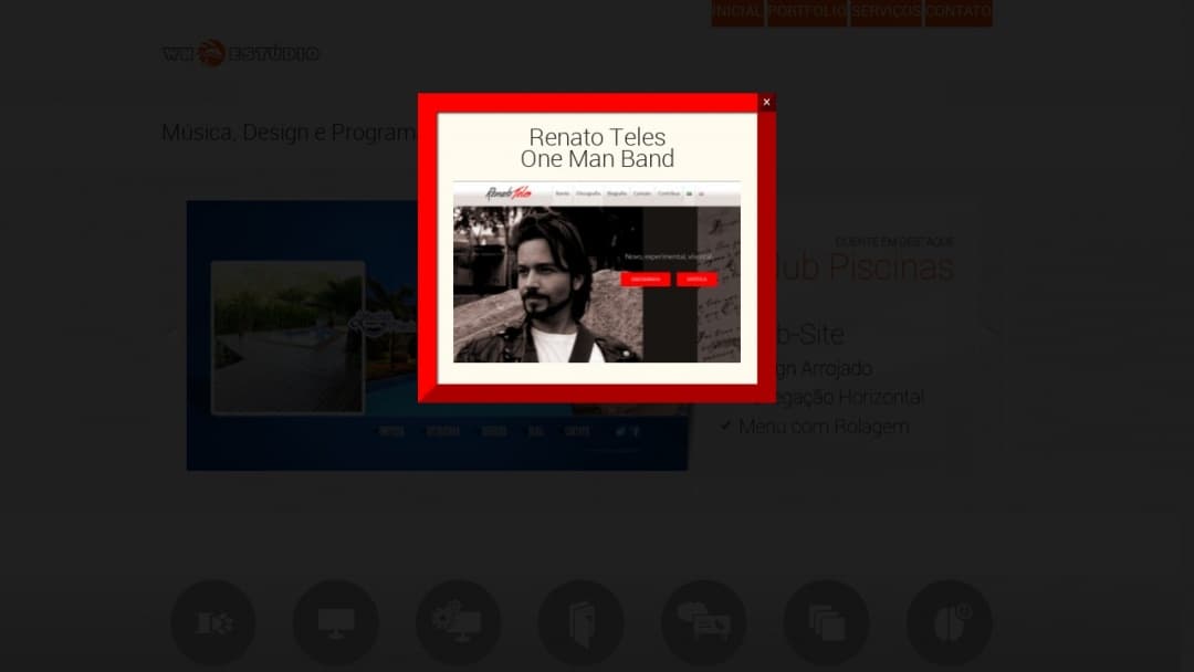 Screenshot of WH ESTÚDIO's Website