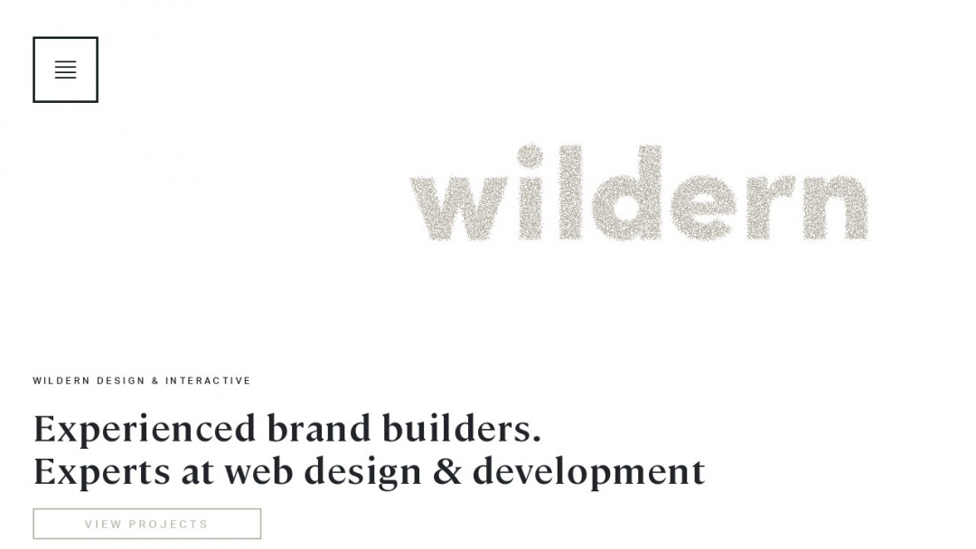 Screenshot of Wildern Design & Interactive's Website