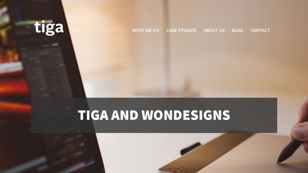 Screenshot of WonDesigns's Website