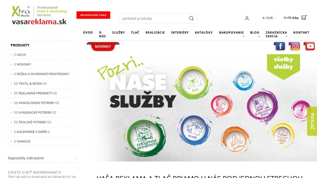 Screenshot of Xtra Slovakia s.r.o.'s Website