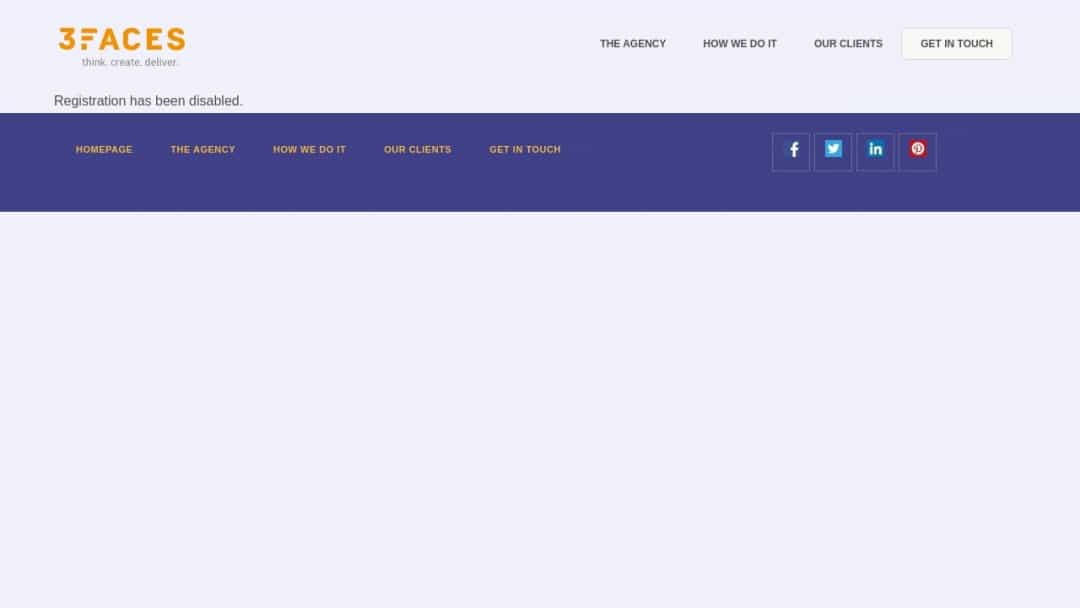 Screenshot of 3 Faces Branding & Digital Agency's Website