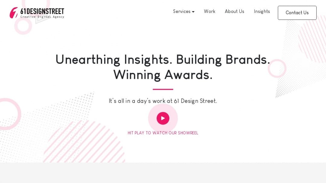 Screenshot of 61designstreet's Website