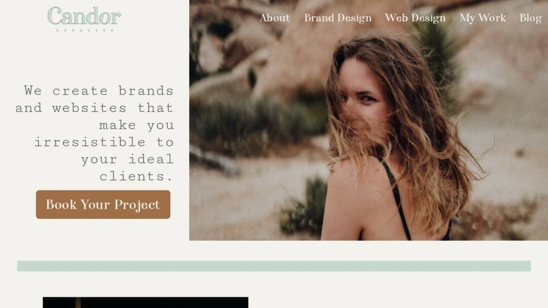 Screenshot of Abigail White Co.'s Website