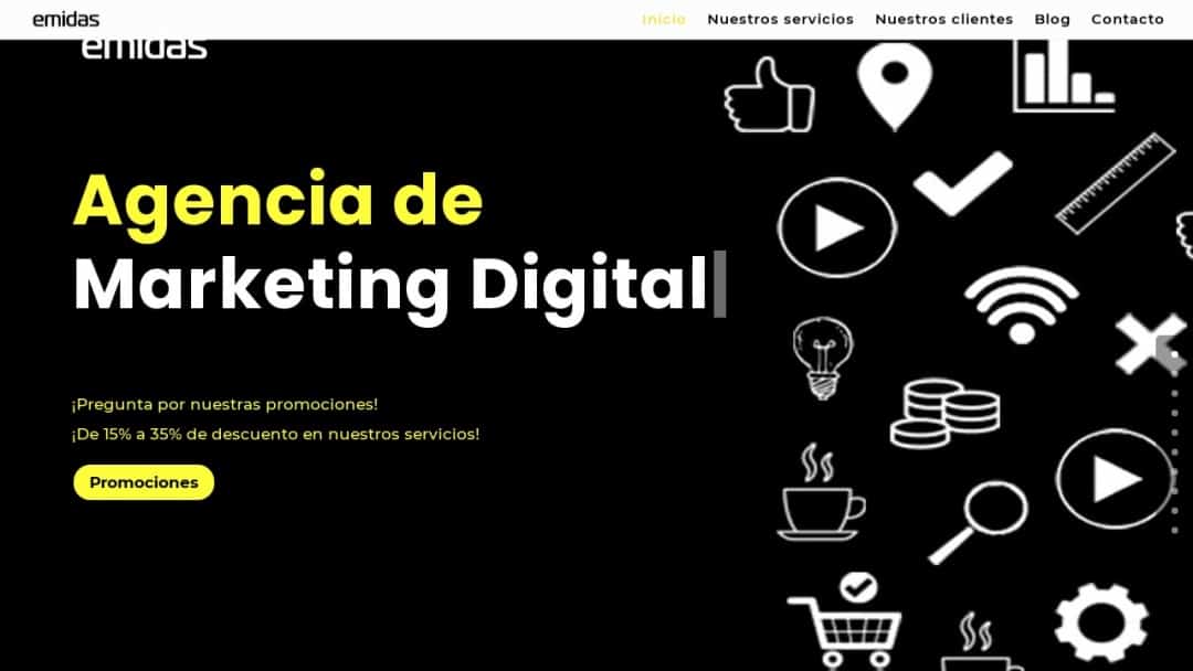 Screenshot of Agencia de Marketing Digital Emidas's Website