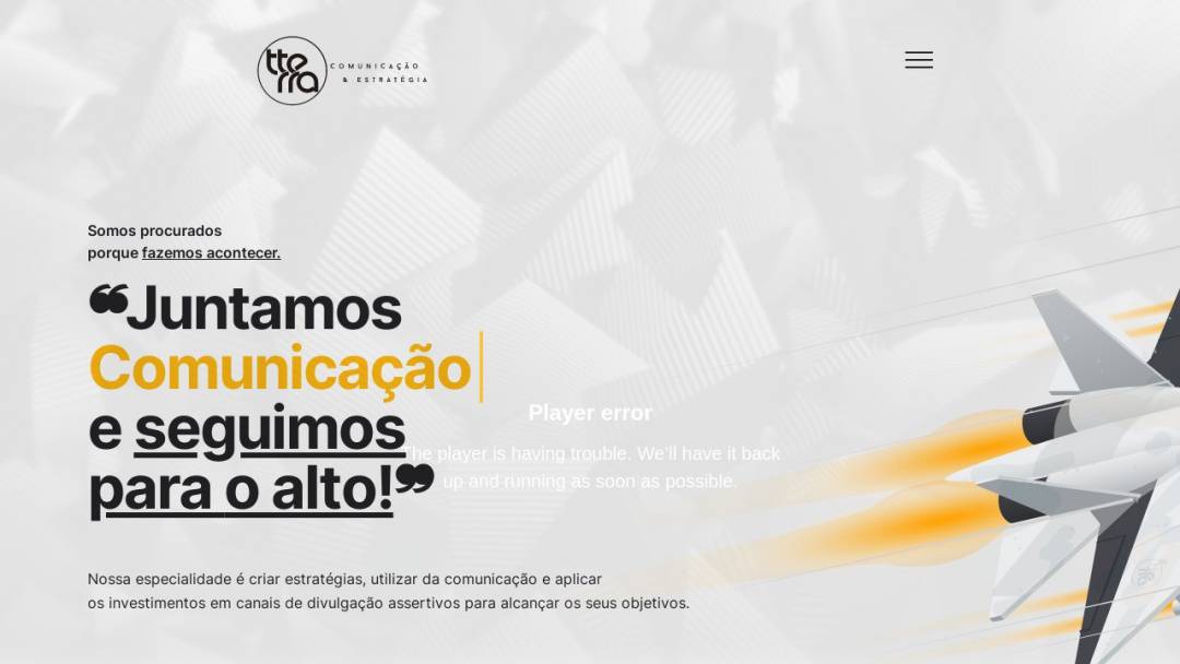 Screenshot of Agência tterra's Website