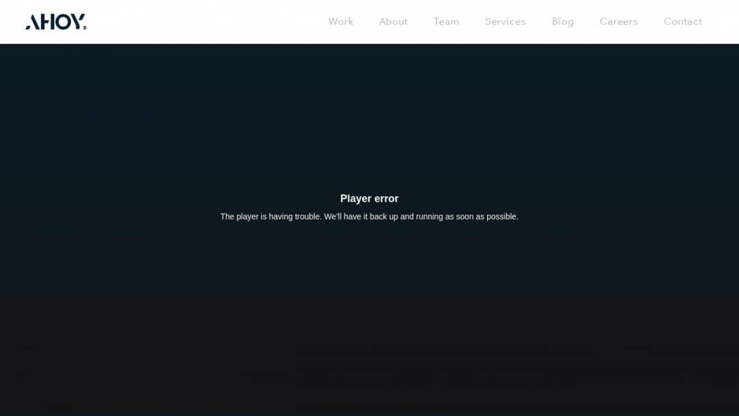 Screenshot of AHOY®'s Website