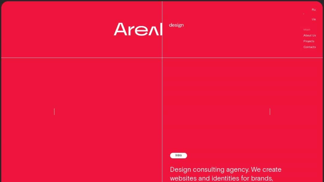 Screenshot of Areal.design's Website