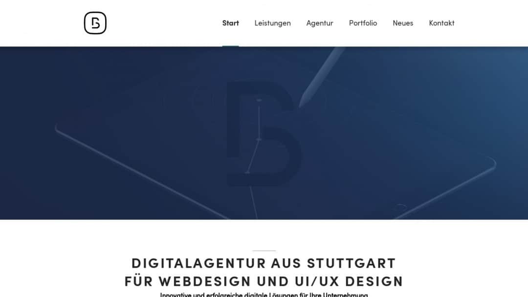 Screenshot of BALONIER's Website