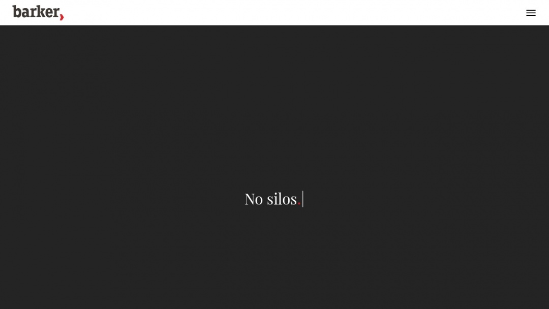 Screenshot of BARKER Advertising & Interactive's Website