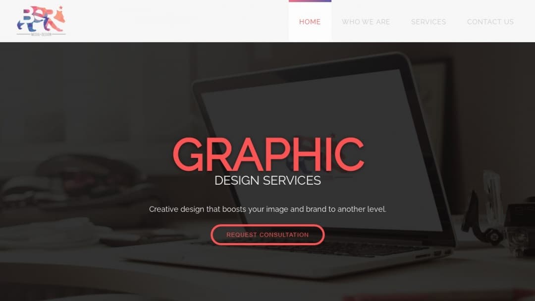 Screenshot of BeR Media+Design's Website