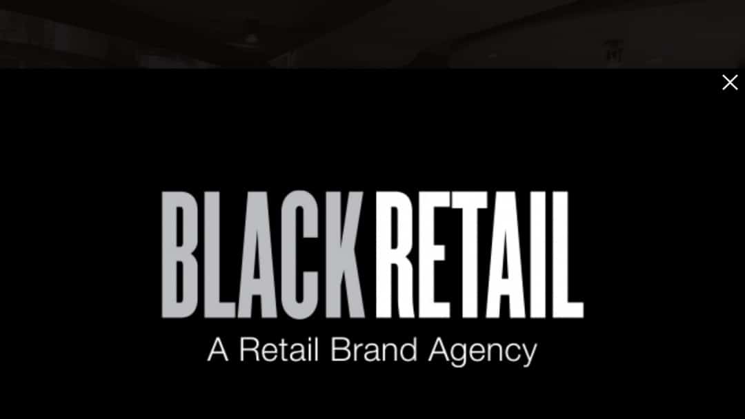 Screenshot of Black: A Retail Brand Agency's Website