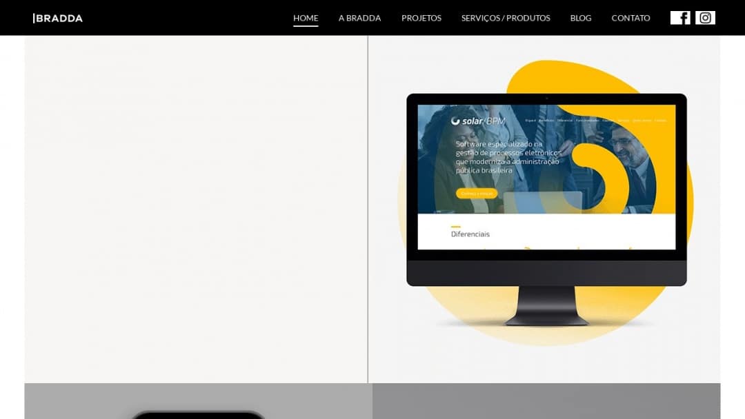 Screenshot of BRADDA's Website