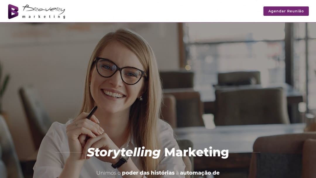 Screenshot of Bravery Digital Marketing's Website