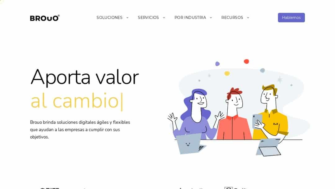 Screenshot of Brouo's Website