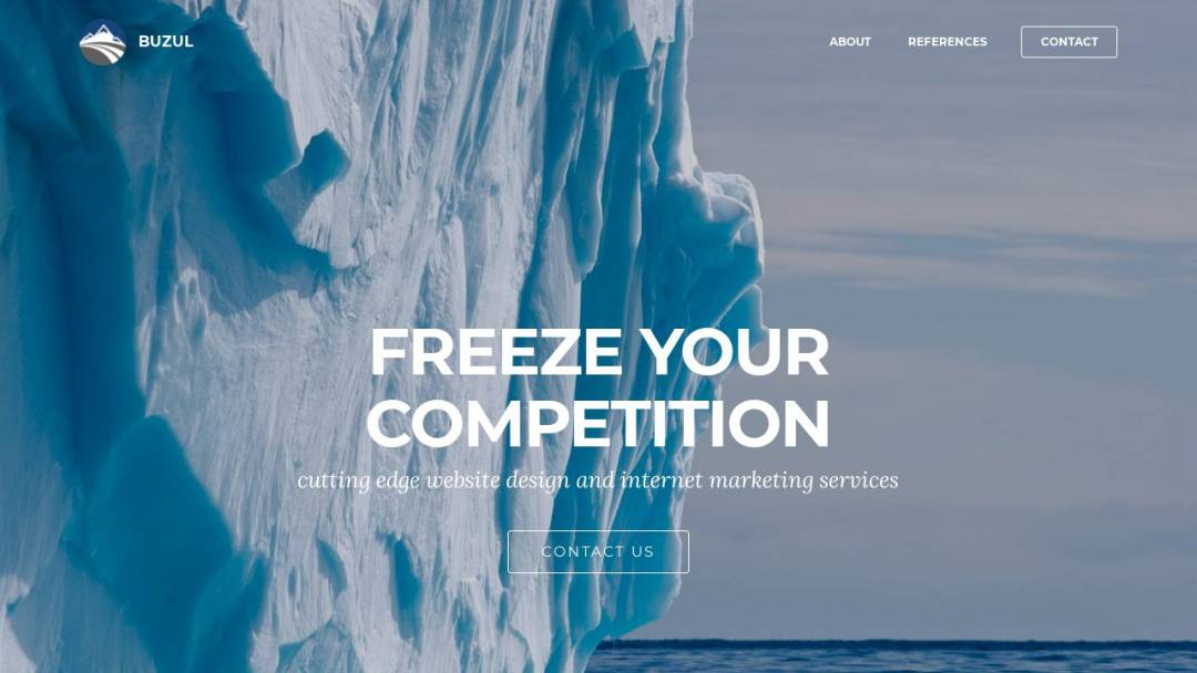 Screenshot of Buzul's Website