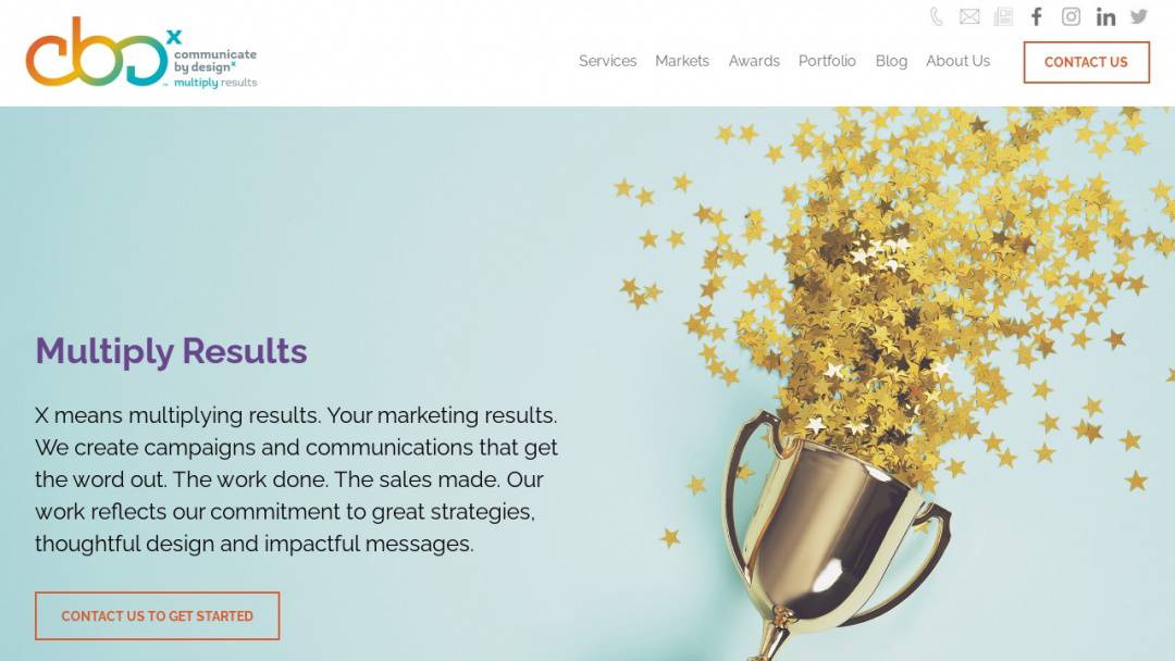 Screenshot of CBD-x's Website