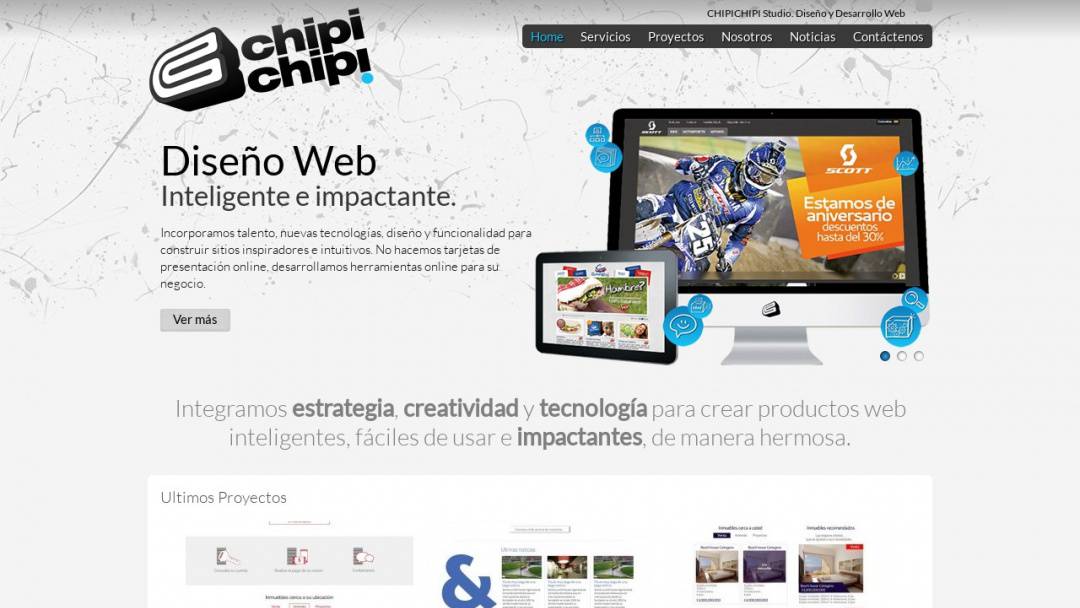 Screenshot of Chipichipi Studio's Website