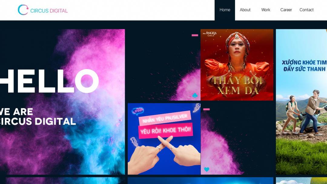 Screenshot of Circus Digital's Website