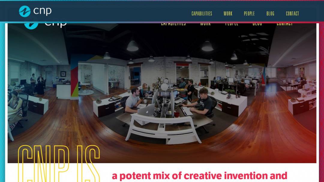 Screenshot of CNP's Website