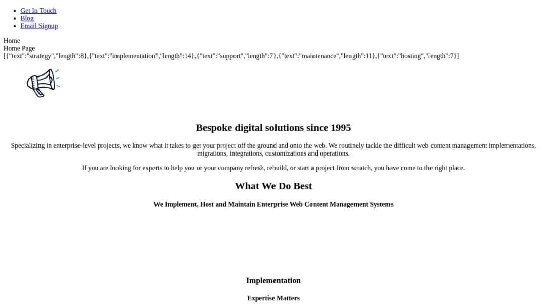 Screenshot of Contextual Code's Website