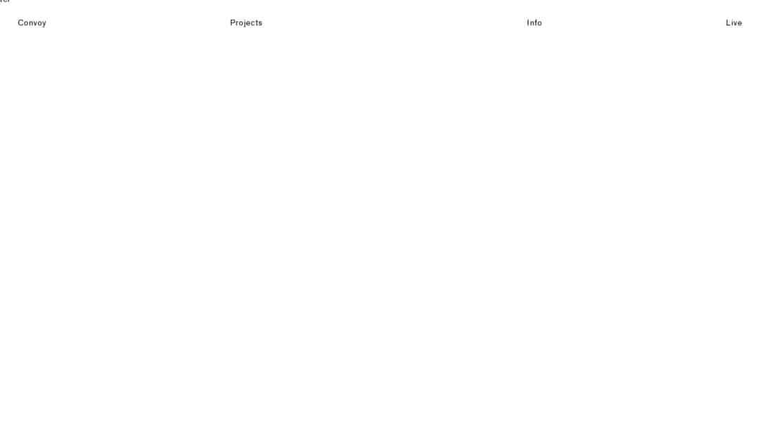 Screenshot of Convoy's Website