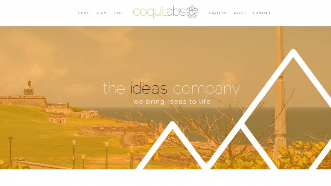 Screenshot of CoquiLabs's Website