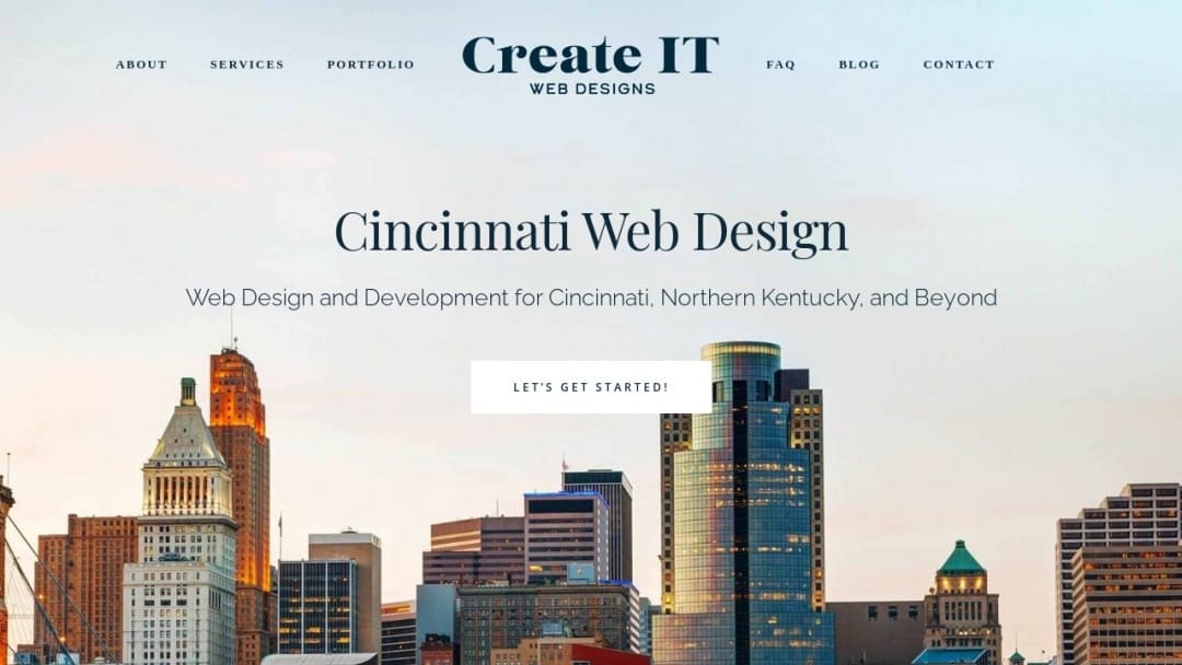 Screenshot of Create IT Web Designs's Website