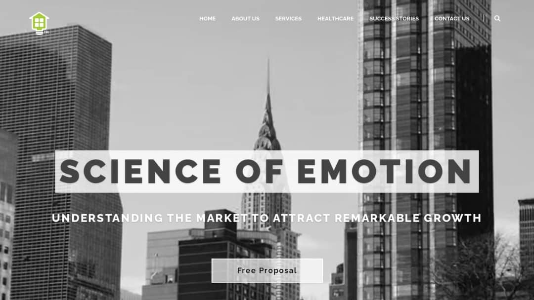 Screenshot of Creative House's Website