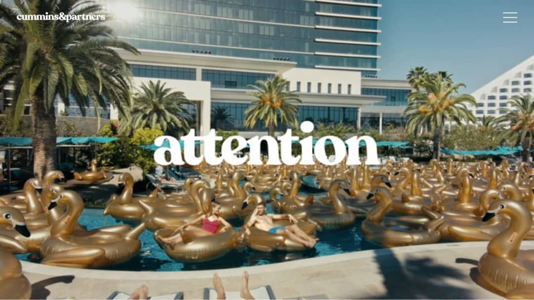 Screenshot of Cummins&Partners's Website