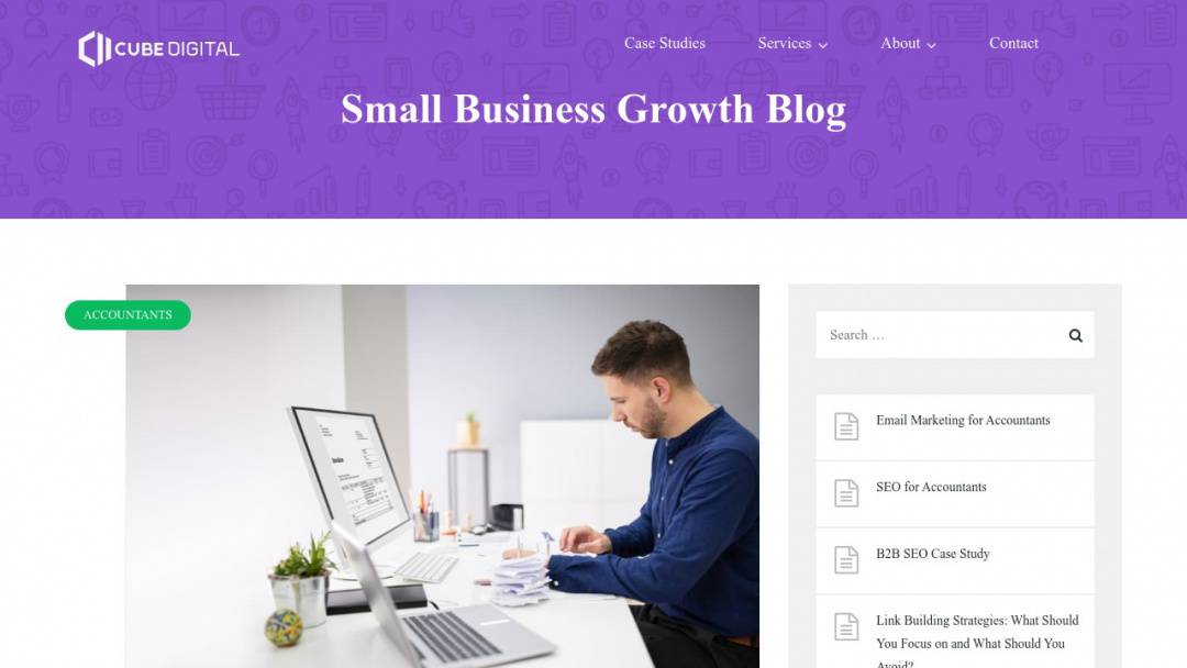 Screenshot of Dara Creative's Website