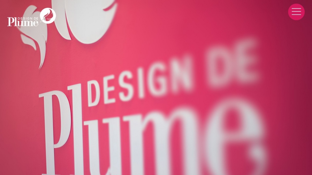 Screenshot of Design de Plume Inc.'s Website
