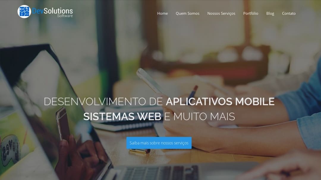 Screenshot of DevSolutions Software's Website