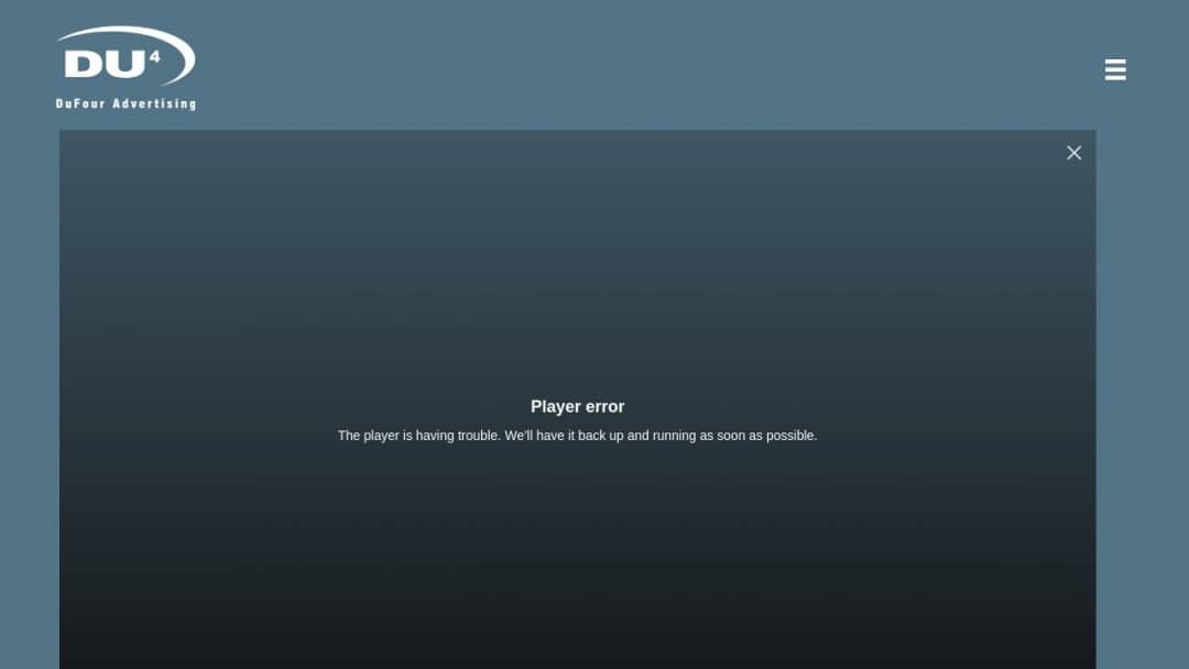 Screenshot of DuFour Advertising's Website