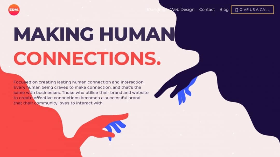 Screenshot of Eminence Digital Media's Website