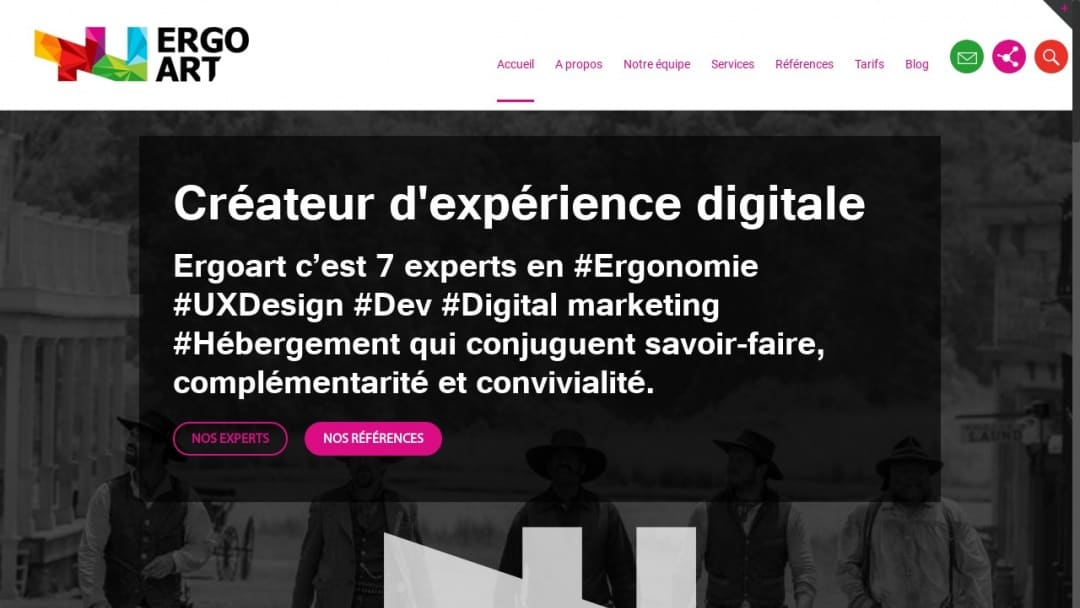 Screenshot of Ergoart - Digital Agency, Web And Ergonomics's Website