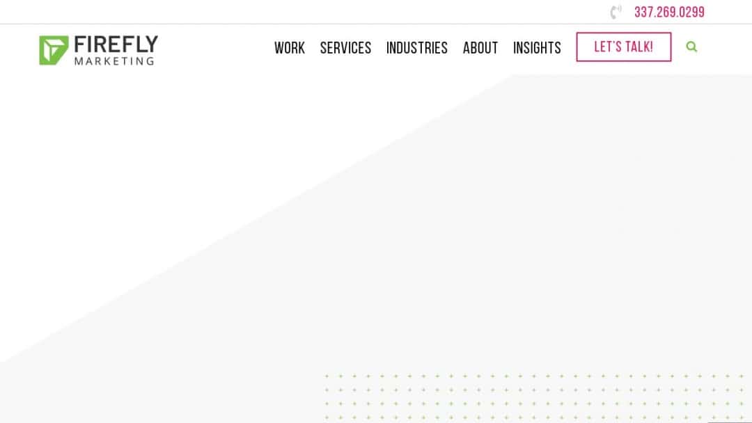 Screenshot of Firefly Marketing Solutions, LLC's Website