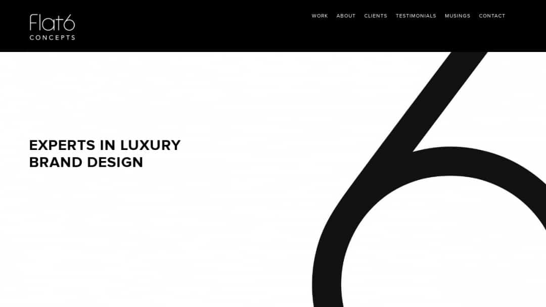 Screenshot of Flat 6 Concepts's Website