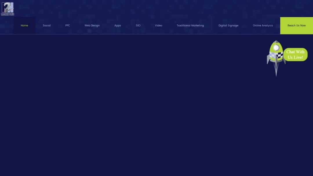 Screenshot of H2H Marketing's Website