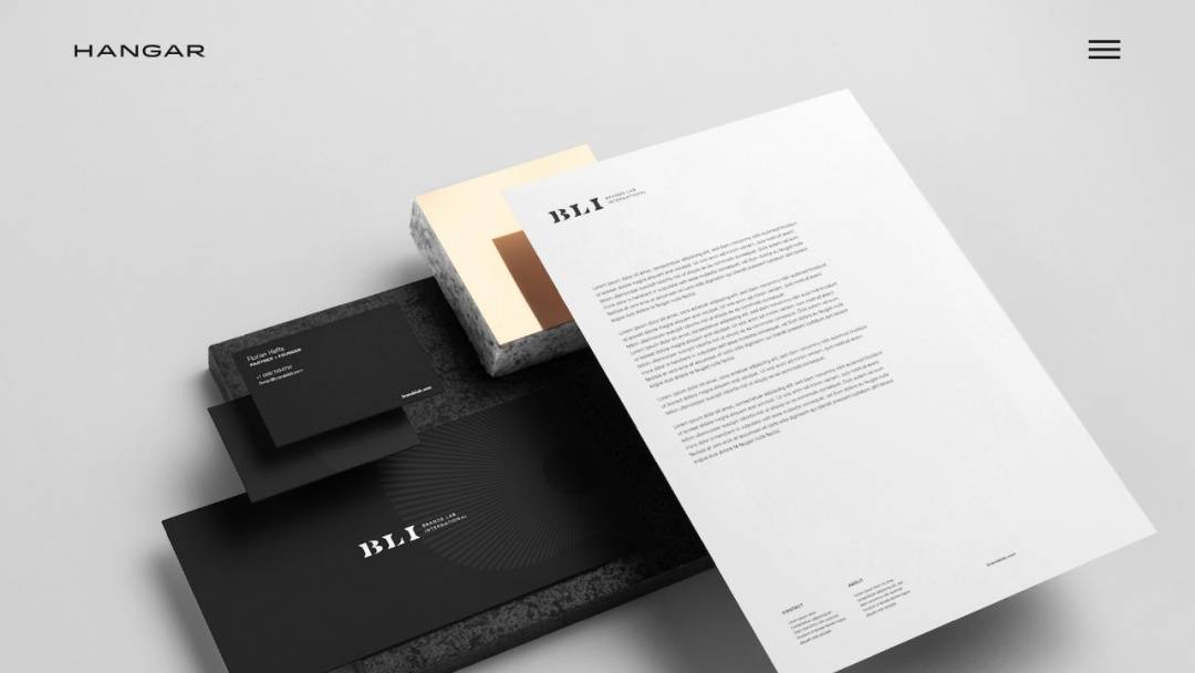 Screenshot of Hangar's Website