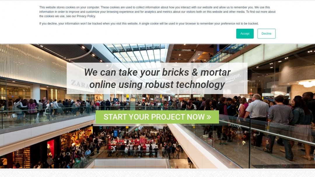 Screenshot of iDigitalise Ltd's Website